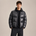 Custom Men Glossy Puffer Down Jacket